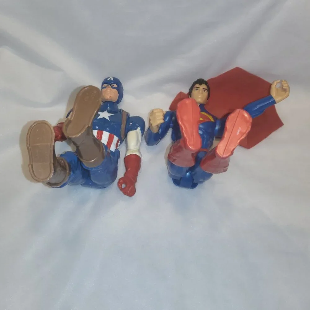Superhero Action Figures Toys Hasbro Captain America Mattel Superman 12